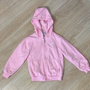 Nike Kids Pink Zip Up Hoodie Sweater